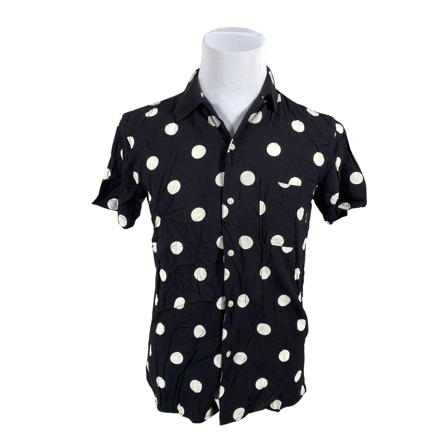 Unisex Selected - Collared shirt, size M - Black (1)