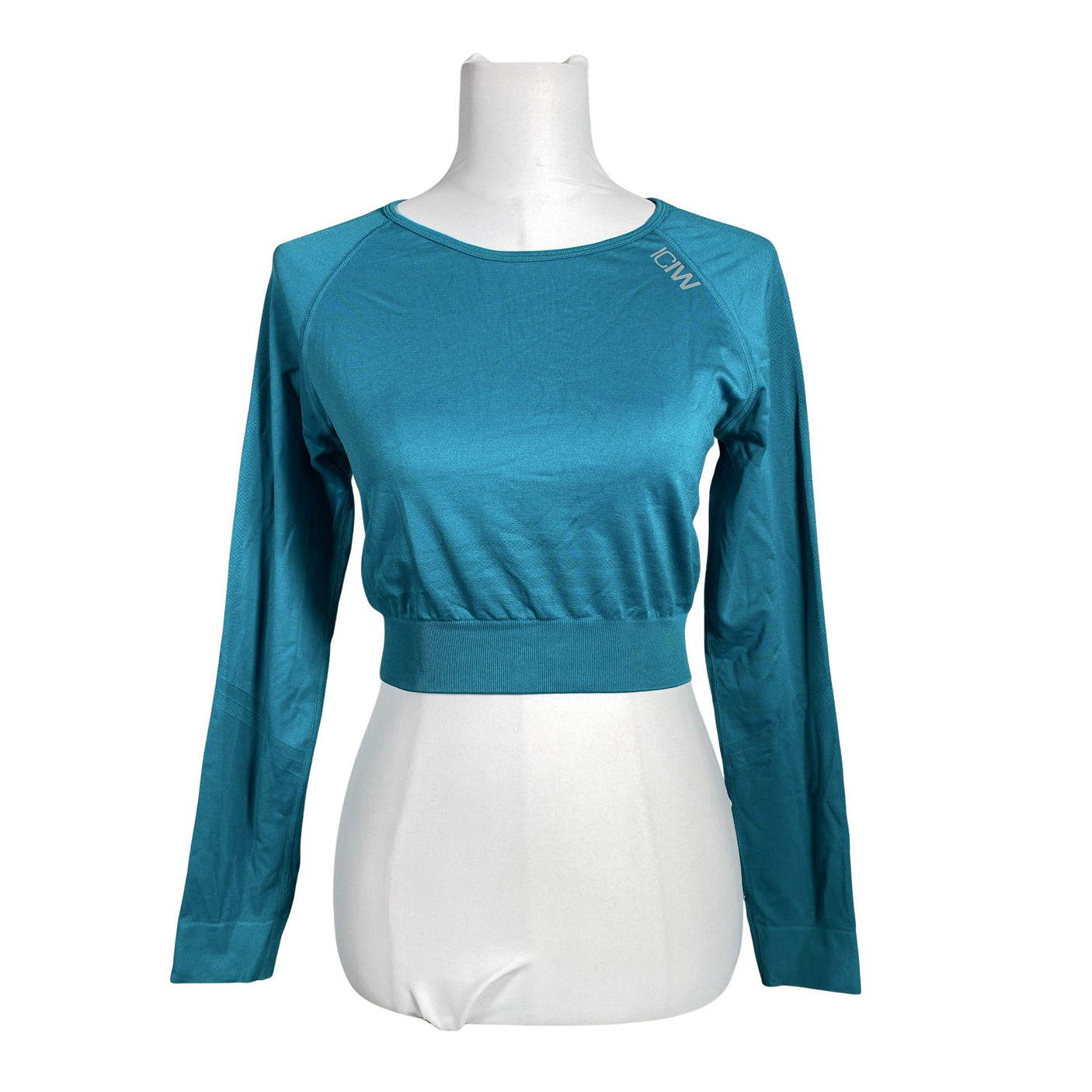 Unisex ICIW – Icaniwill - Sports shirt, long sleeve, size 38 - Turquoise (1)