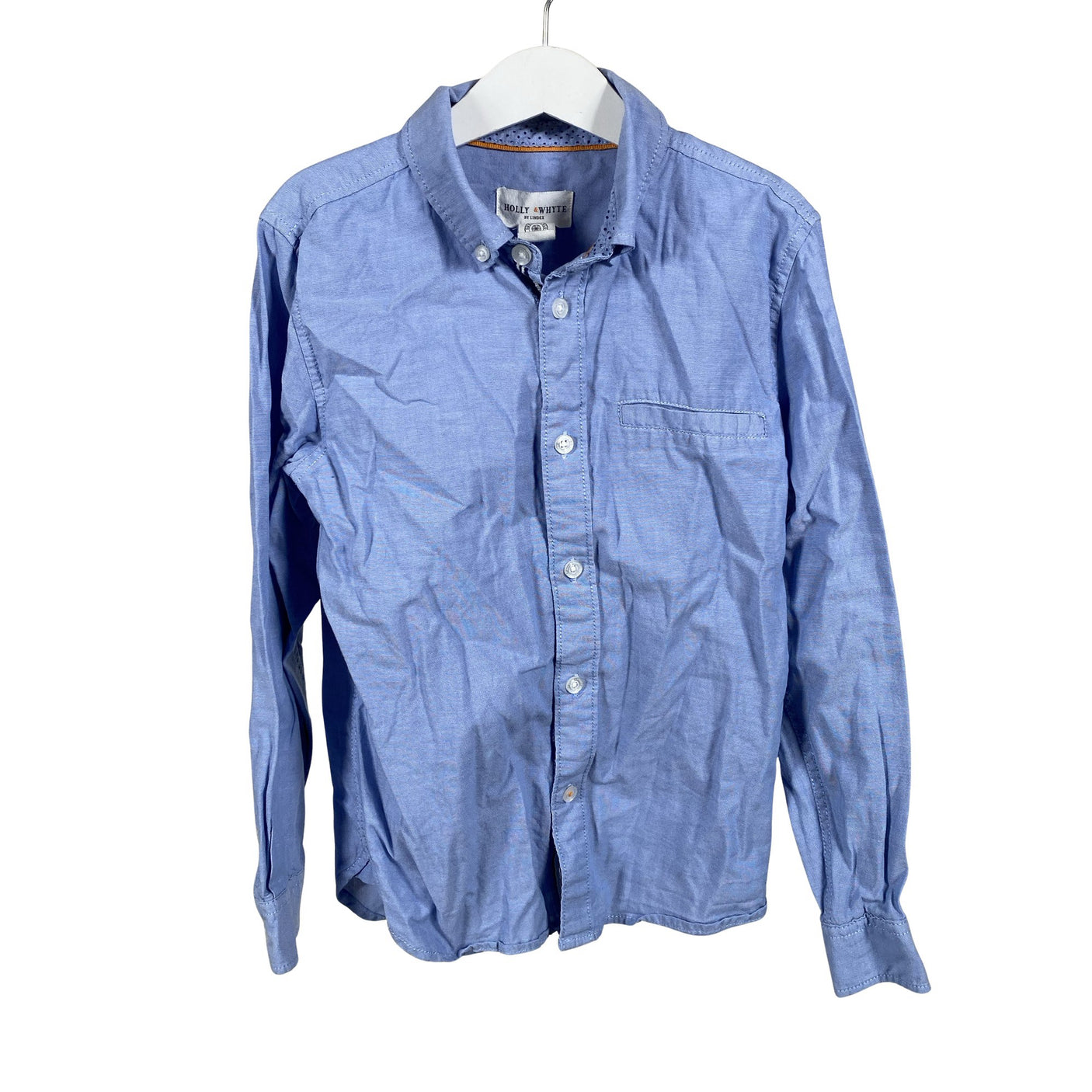 Unisex Holly & Whyte by Lindex - Collared shirt, size 134 - 140 - Light blue (1)