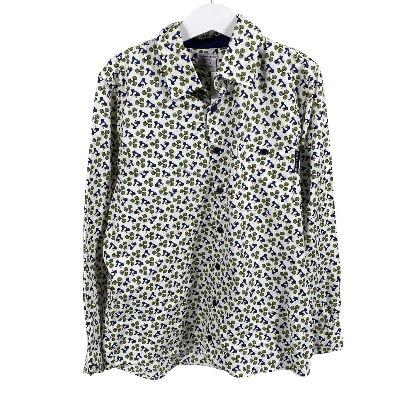 Unisex Polarn O. Pyret - Collared shirt, size 134 - 140 - White (1)