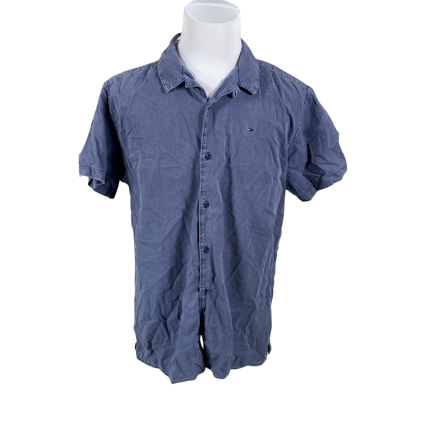 Unisex Tommy Jeans (Tommy Hilfiger) - Collared shirt, size XXL - Blue (1)