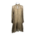 Unisex Second Female - Schiffon dress, size 36 - Brown ()