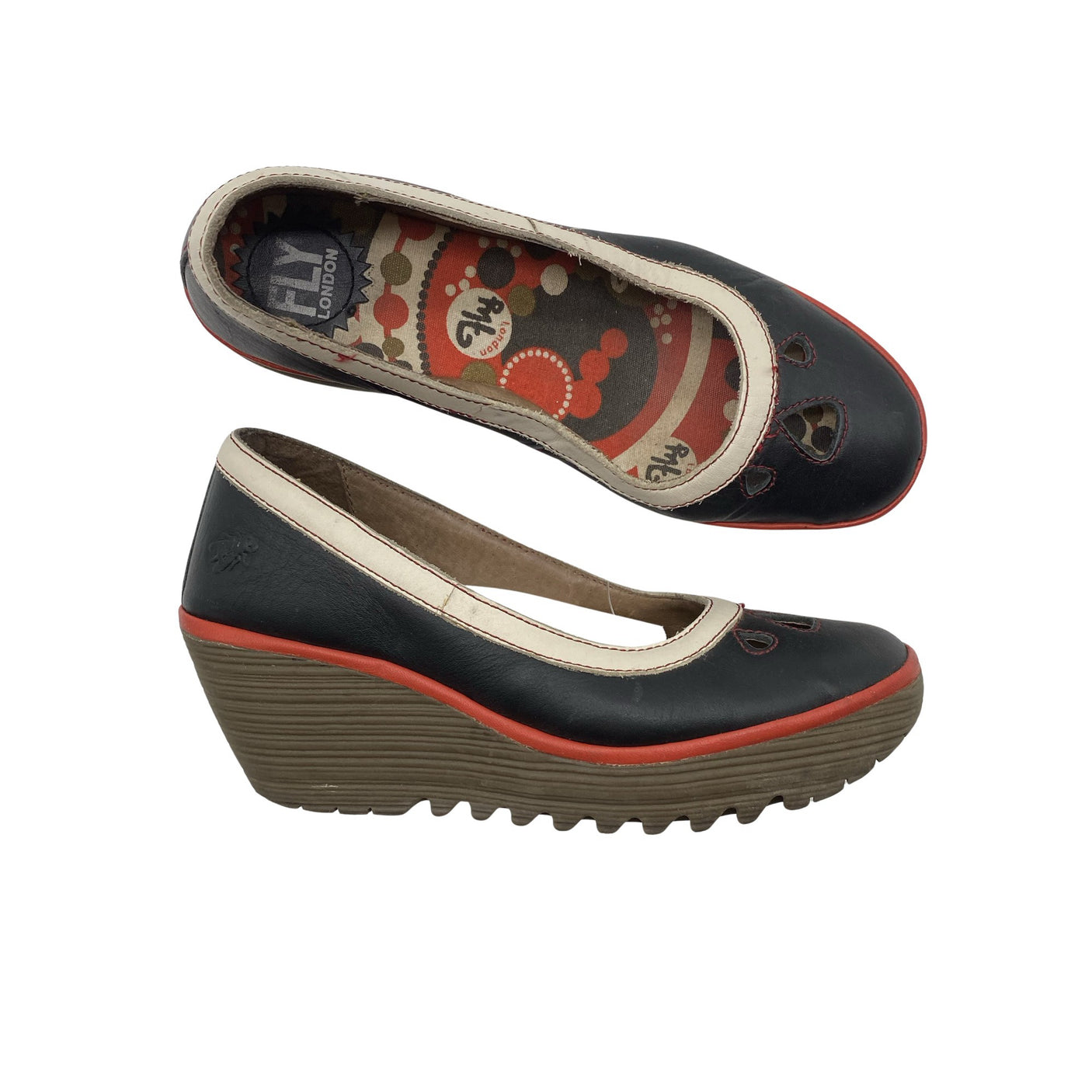 Unisex FLY London - Wedge heel shoes, size 37 - Black (1)