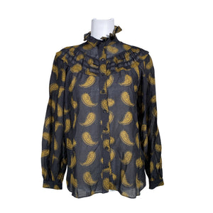 Unisex Massimo Dutti - Blouse, size 40 - Brown (1)