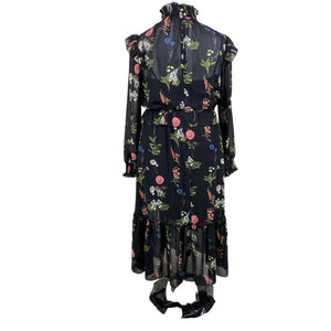 Unisex Ted Baker - Schiffon dress, size 42 - Black (2)