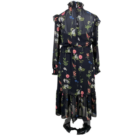Unisex Ted Baker - Schiffon dress, size 42 - Black (2)