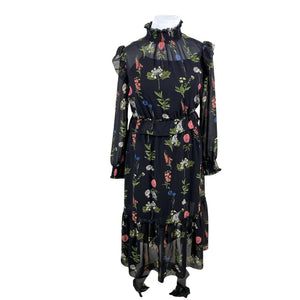 Unisex Ted Baker - Schiffon dress, size 42 - Black (1)