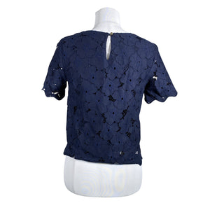 Unisex Holly & Whyte by Lindex - Short-sleeved blouse, size 38 - Blue (2)