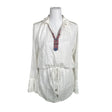 Unisex Hunkydory - Schiffon tunic, size 38 - White ()