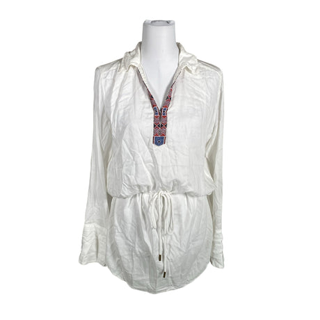 Unisex Hunkydory - Schiffon tunic, size 38 - White ()
