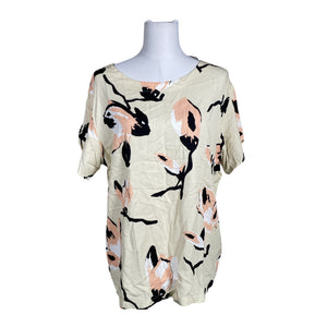 Unisex NOSH - Short-sleeved blouse, size 40 - Beige (1)