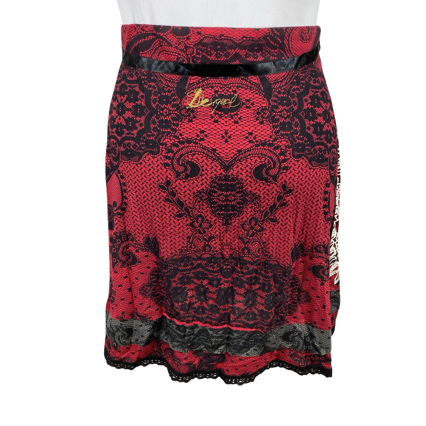 Unisex Desigual - Tricot skirt, size 42 - Red (2)