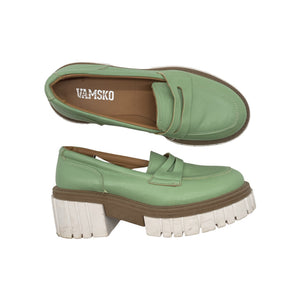 Unisex Vamsko - Loafers, size 38 - Green (1)
