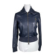 Unisex Max&Co - Leather jacket, size 36 - Blue ()
