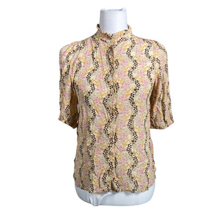 Unisex Second Female - Short-sleeved blouse, size 34 - Beige (1)