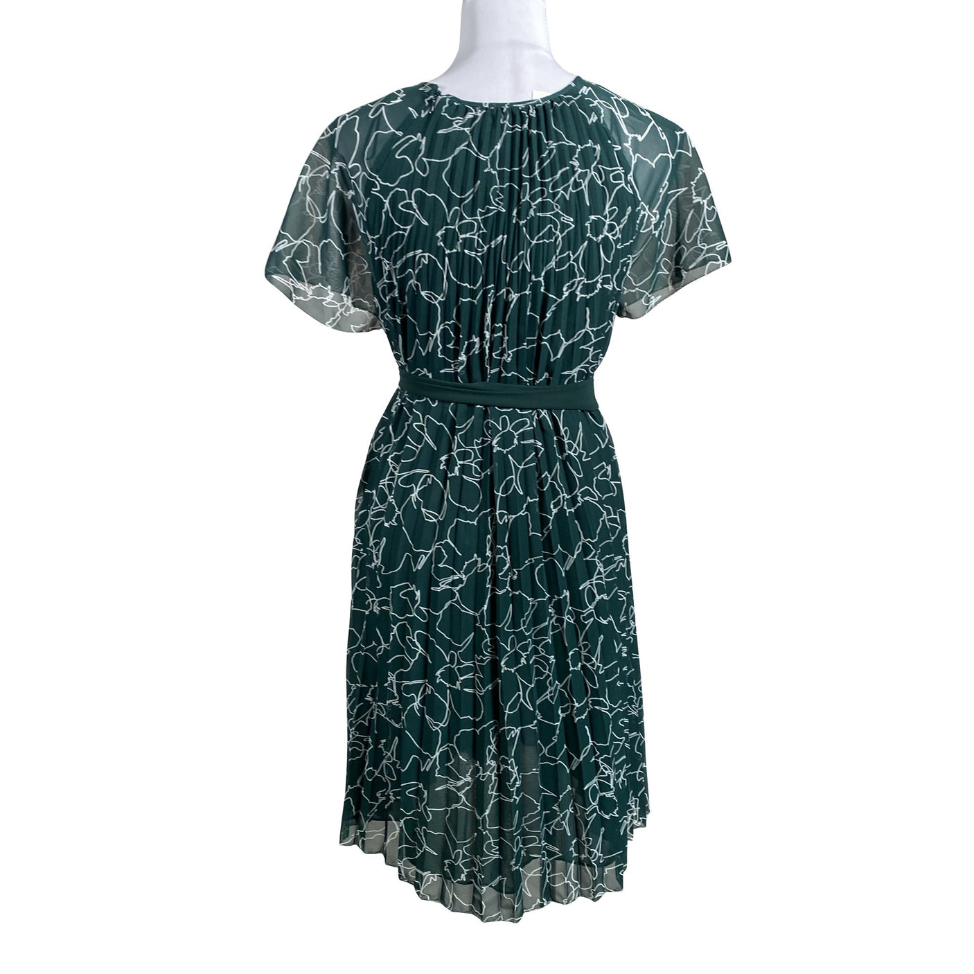 Unisex Your Face - Schiffon dress, size 38 - Green (2)