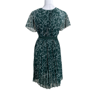 Unisex Your Face - Schiffon dress, size 38 - Green (2)