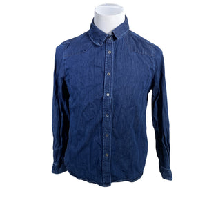 Unisex Massimo Dutti - Denim shirt, size L - Blue (1)