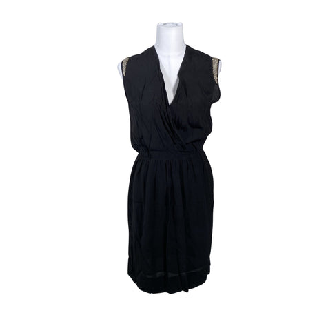 Unisex Sandro Paris - Schiffon dress, size 38 - Black ()
