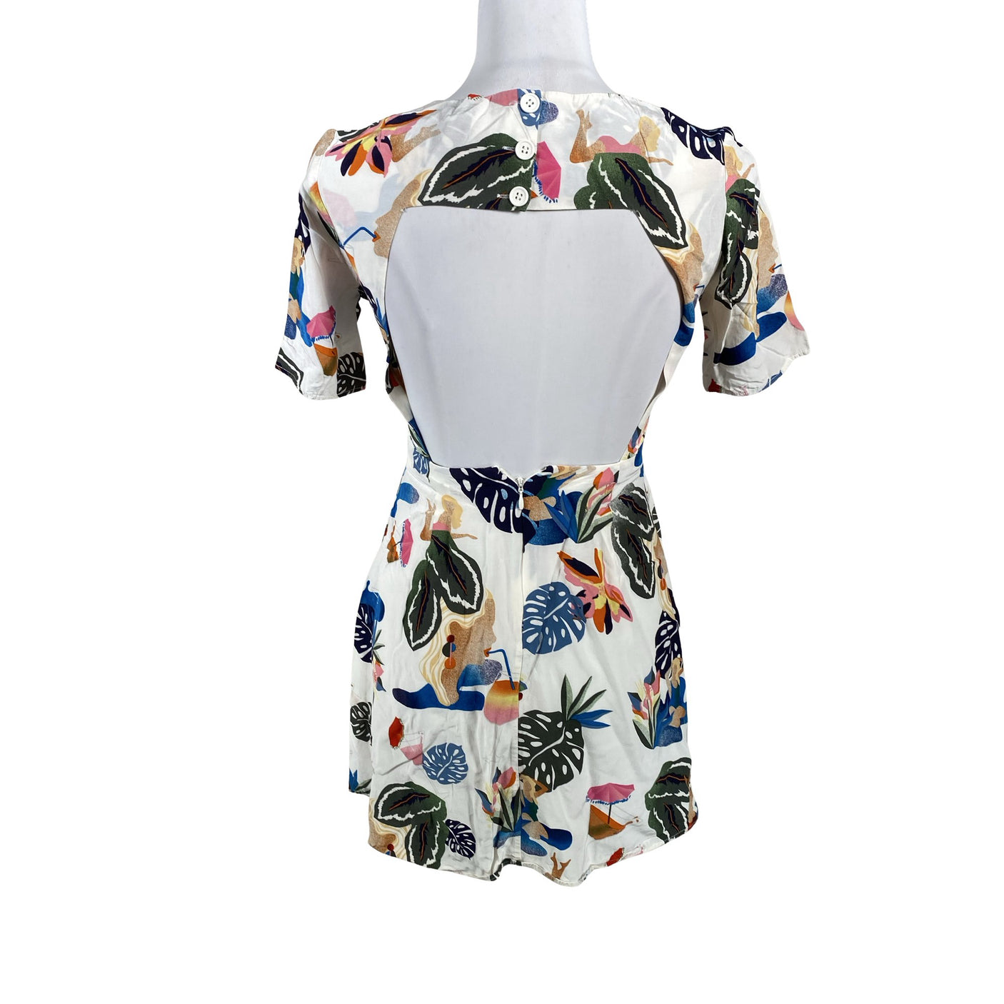 Unisex &Other Stories - Schiffon dress, size 36 - White (2)