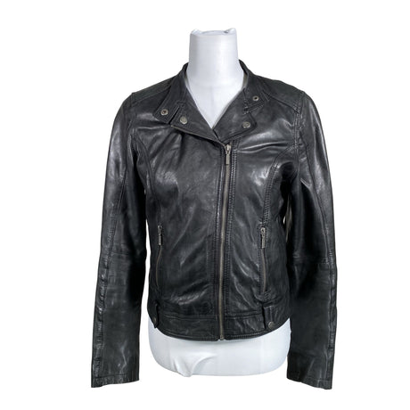Unisex S.T.I - Leather jacket, size 38 - Black ()