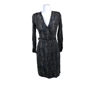Unisex Massimo Dutti - Schiffon dress, size 34 - Gray (1)