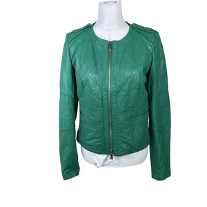Unisex Pinko - Leather jacket, size 40 - Green (1)