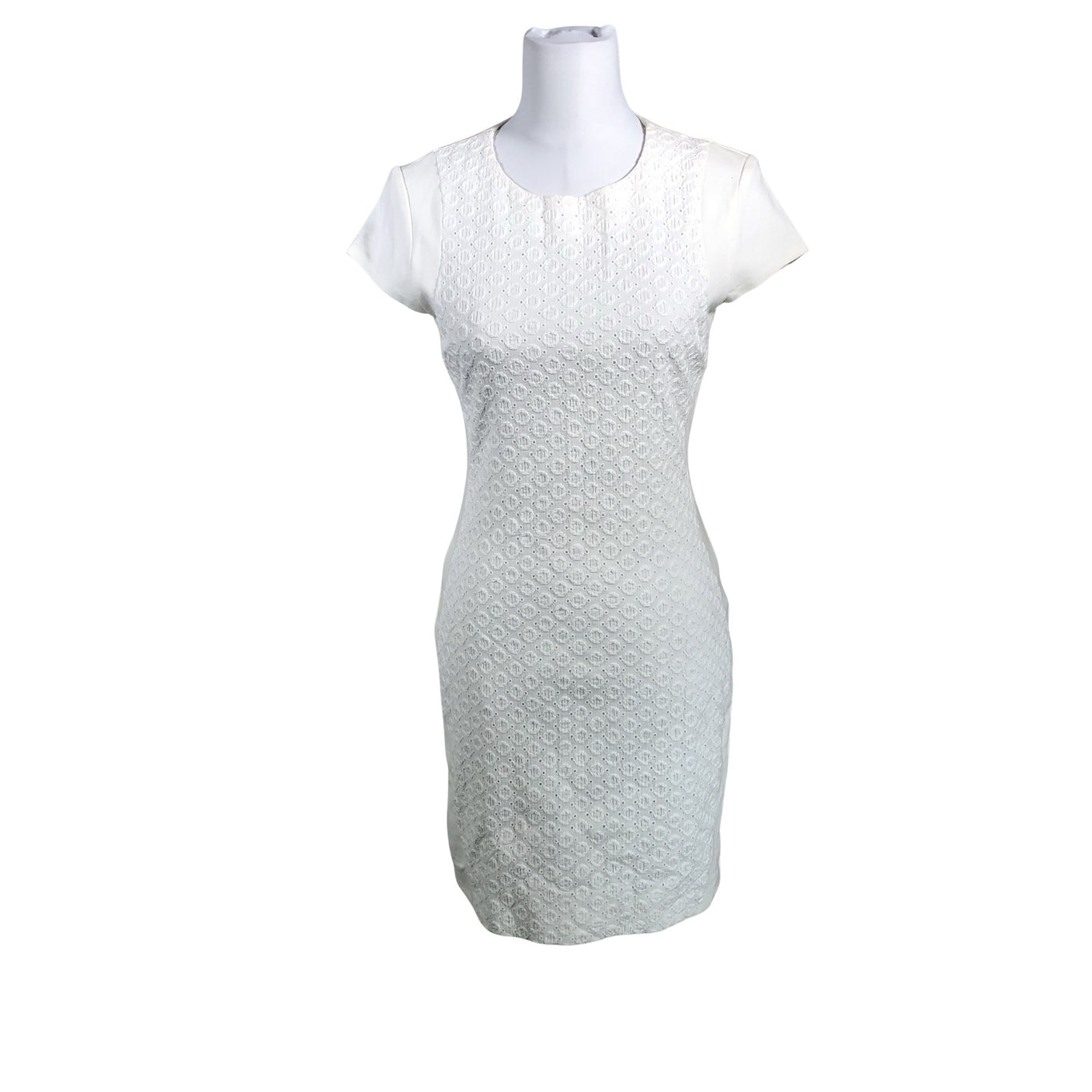 Unisex Diane von Furstenberg - Tricot dress, size 36 - White (1)