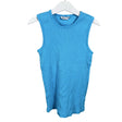 Unisex Lindex - Tricot tank top, size 122 - 128 - Turquoise ()