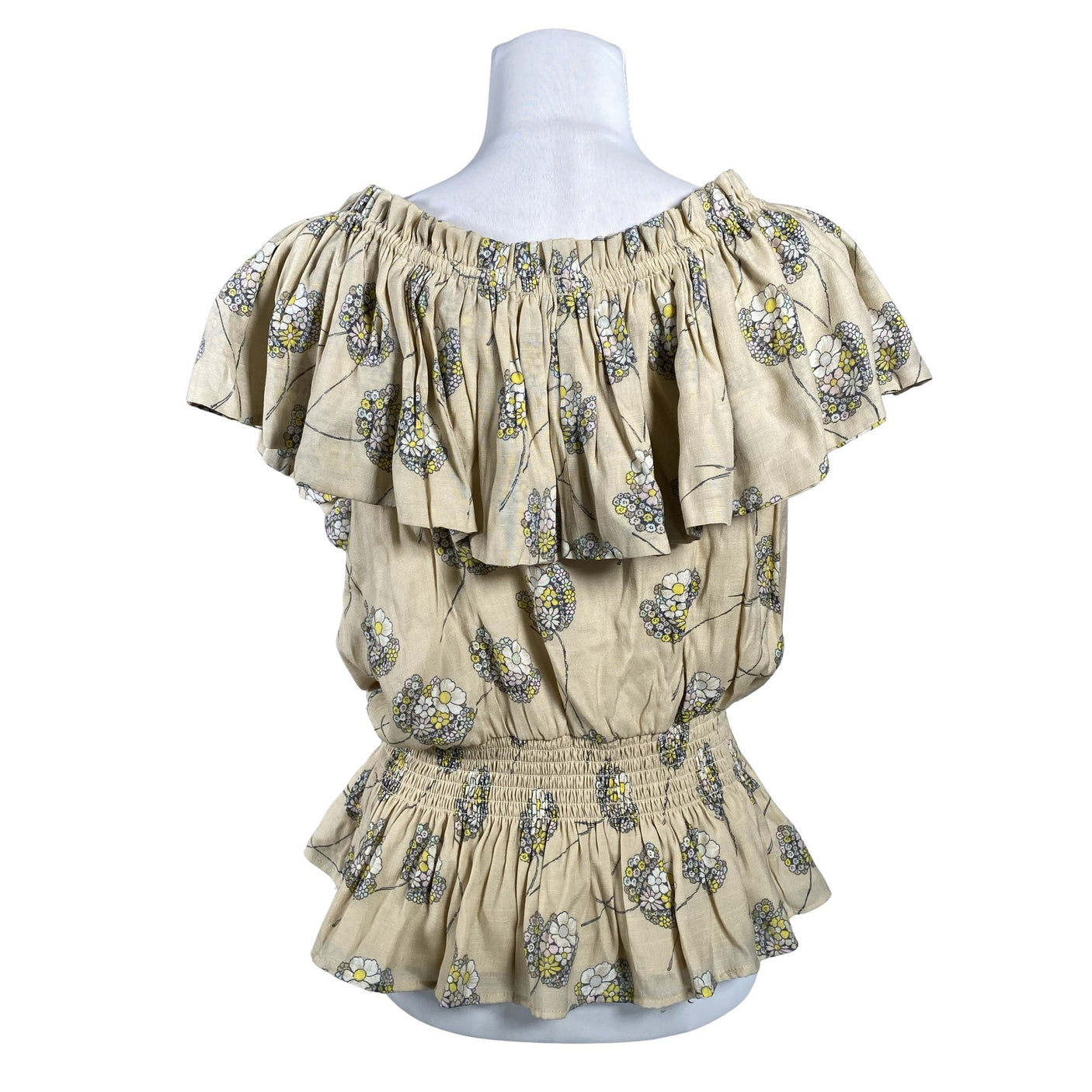 Unisex Bruuns Bazaar - Short-sleeved blouse, size 40 - Beige (2)