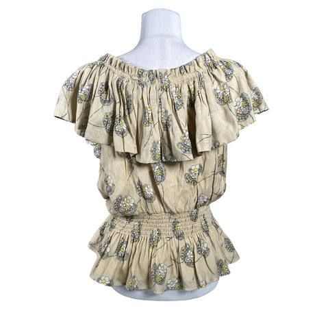 Unisex Bruuns Bazaar - Short-sleeved blouse, size 40 - Beige (2)