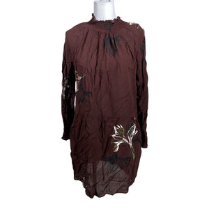 Unisex Coster Copenhagen - Schiffon dress, size 40 - Wine red (1)