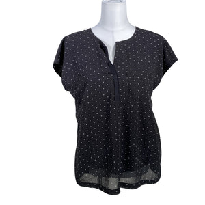 Unisex Fransa - Short-sleeved blouse, size 38 - Black (1)