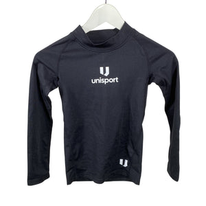 Unisex Unisport - Sports shirt, long sleeve, size 122 - 128 - Black (1)