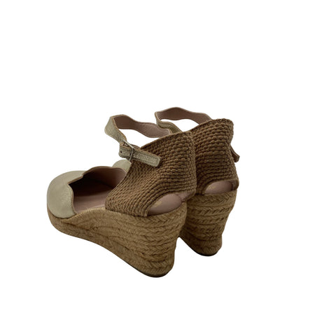 Unisex Wonders - Wedge sandals, size 39 - Gold (2)