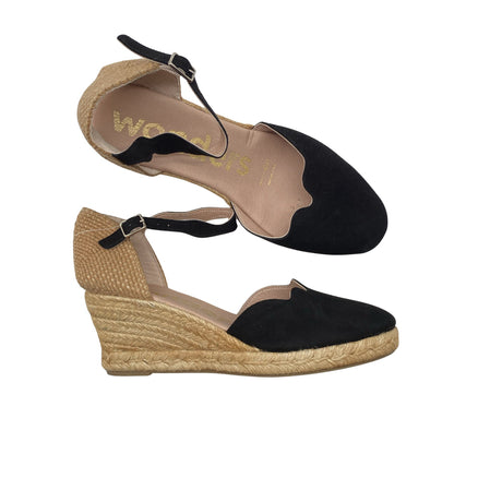 Unisex Wonders - Wedge sandals, size 39 - Black ()