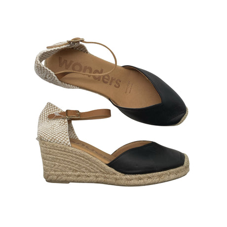 Unisex Wonders - Wedge sandals, size 39 - Black ()