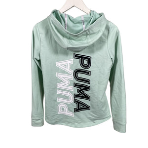 Unisex Puma - Hoodie, size 158 - 164 - Green (2)