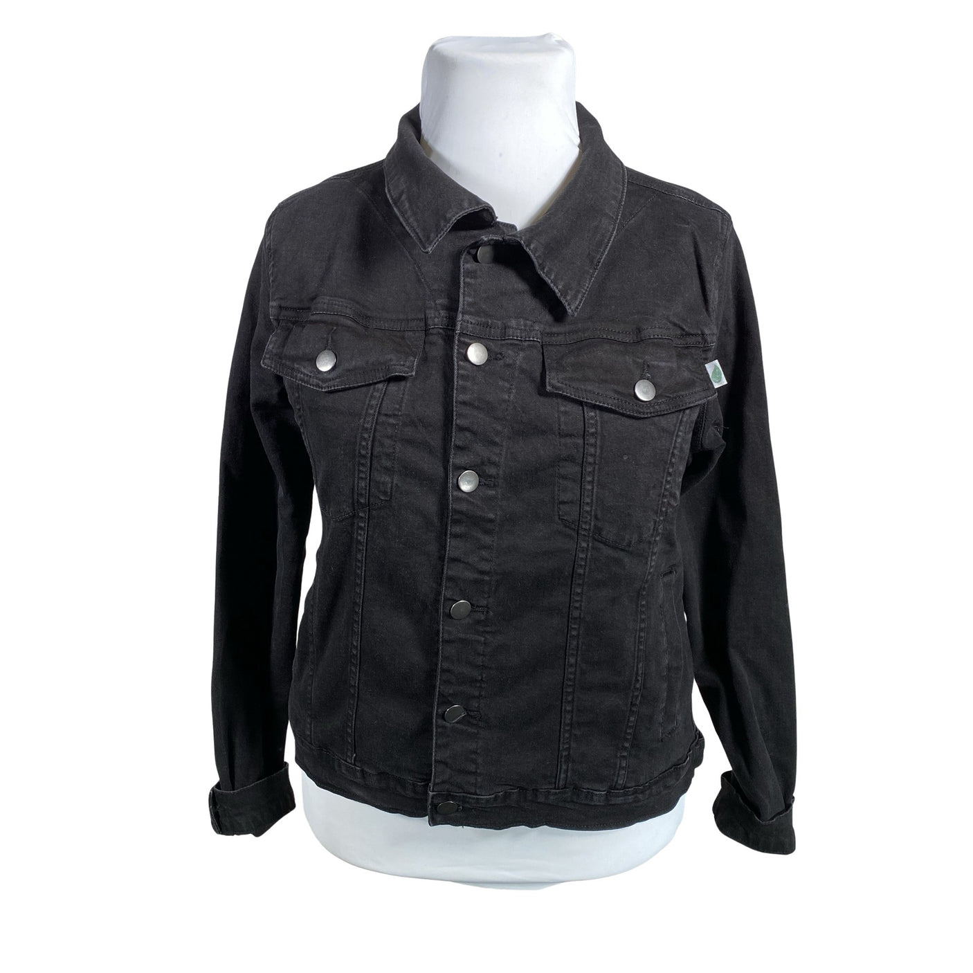 Unisex Urban Classics - Denim jacket, size 42 - Black (1)