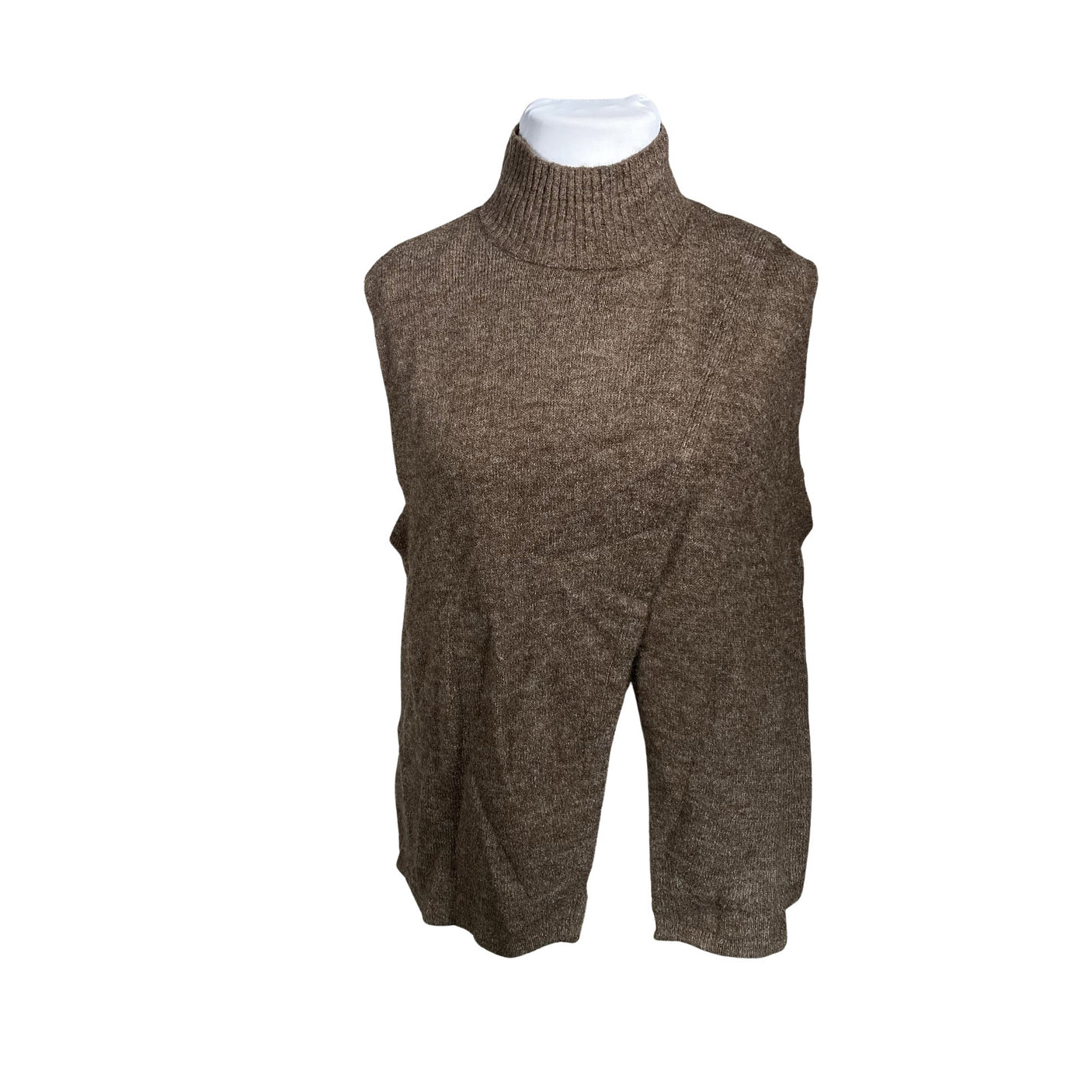 Unisex Kaffe - Knit vest, size 42 - Brown (1)