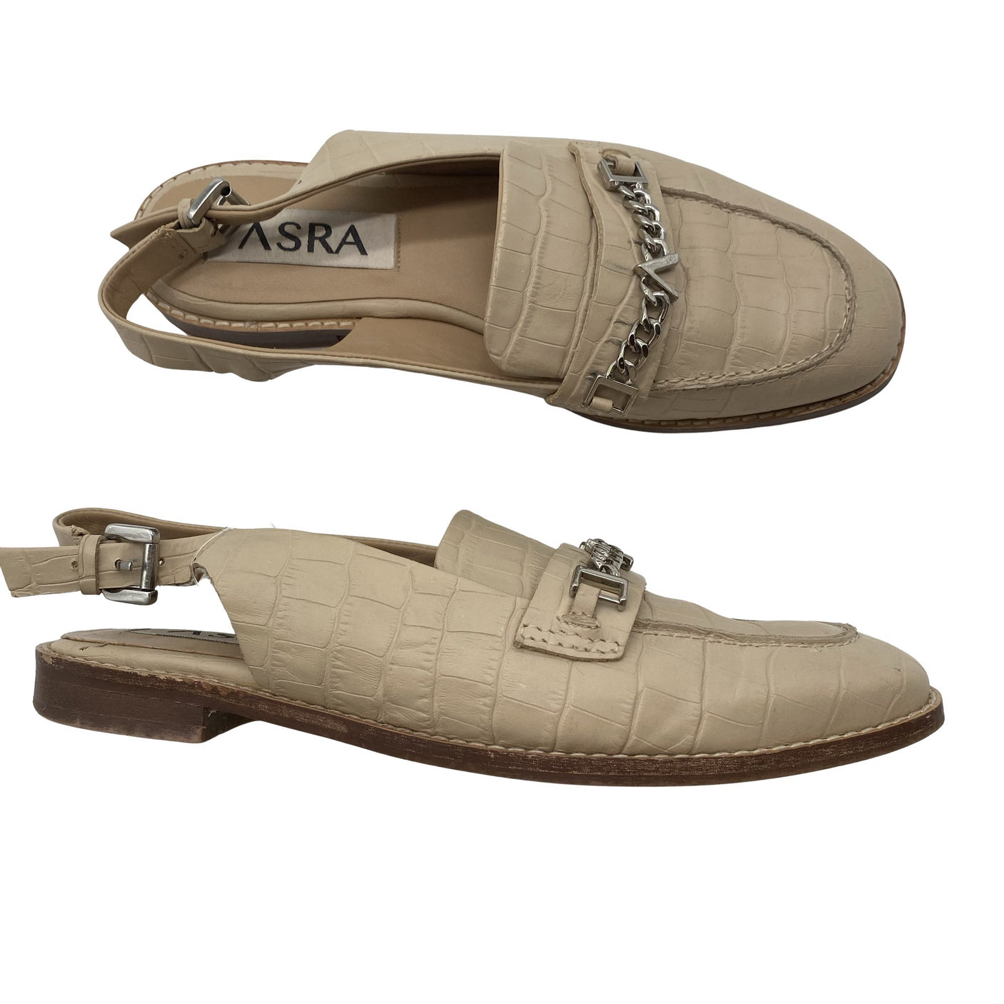 Unisex ASRA - Slip-on shoes, size 38 - Beige (1)