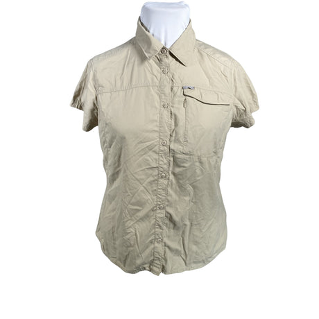 Unisex Columbia - Sports shirt, short sleeve, size 42 - Beige ()