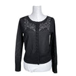 Unisex Sandwich - Cardigan, size 40 - Black ()