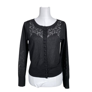 Unisex Sandwich - Cardigan, size 40 - Black (1)