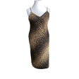 Unisex Good American - Schiffon dress, size 42 - Brown ()