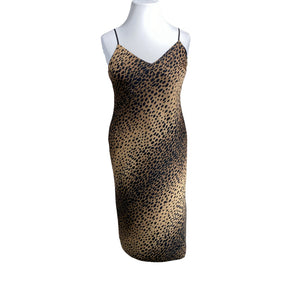 Unisex Good American - Schiffon dress, size 42 - Brown (1)