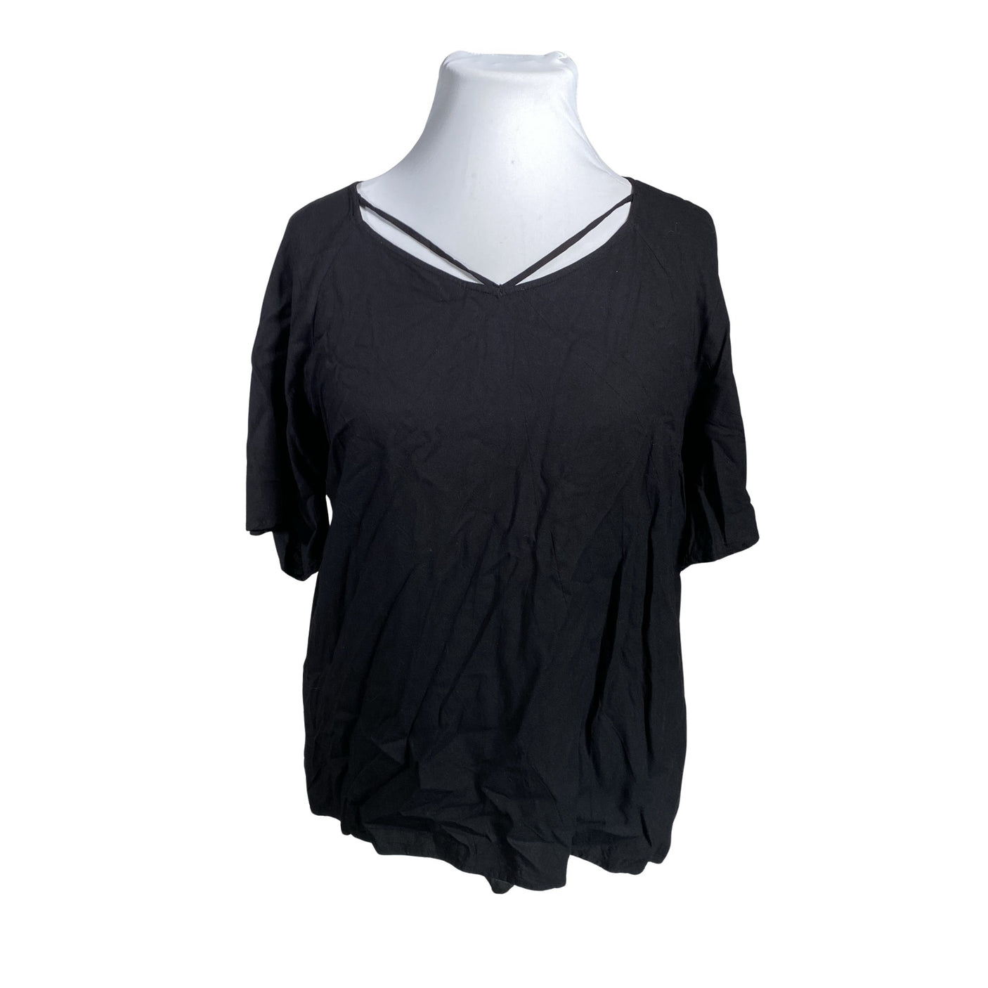 Unisex Zizzi - Short-sleeved blouse, size 42 - Black (1)
