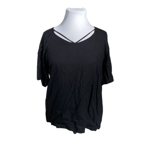 Unisex Zizzi - Short-sleeved blouse, size 42 - Black (1)