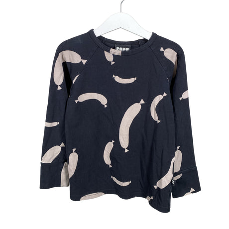 Unisex Papu - Tricot shirt, size 110 - 116 - Black ()