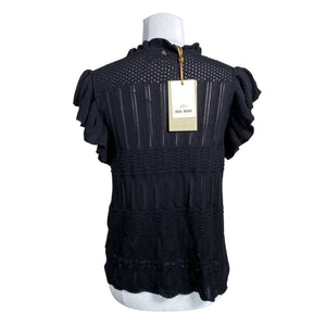 Unisex Mos Mosh - Short-sleeved blouse, size 36 - Black (2)